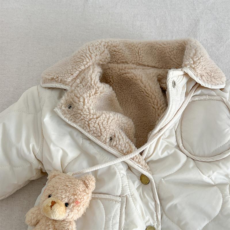 Fleece Quilted Lamb Wool Jumpsuit - Peachy Bloomers