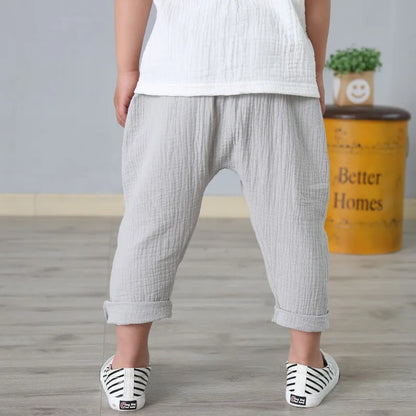 Organic Cotton Linen Harem Pants