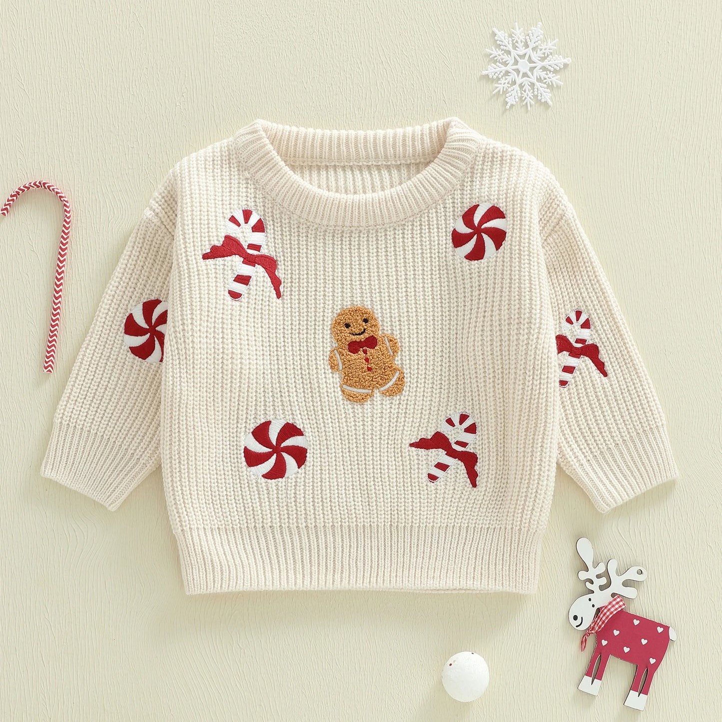 Gingerbread Toddler Holiday Sweater