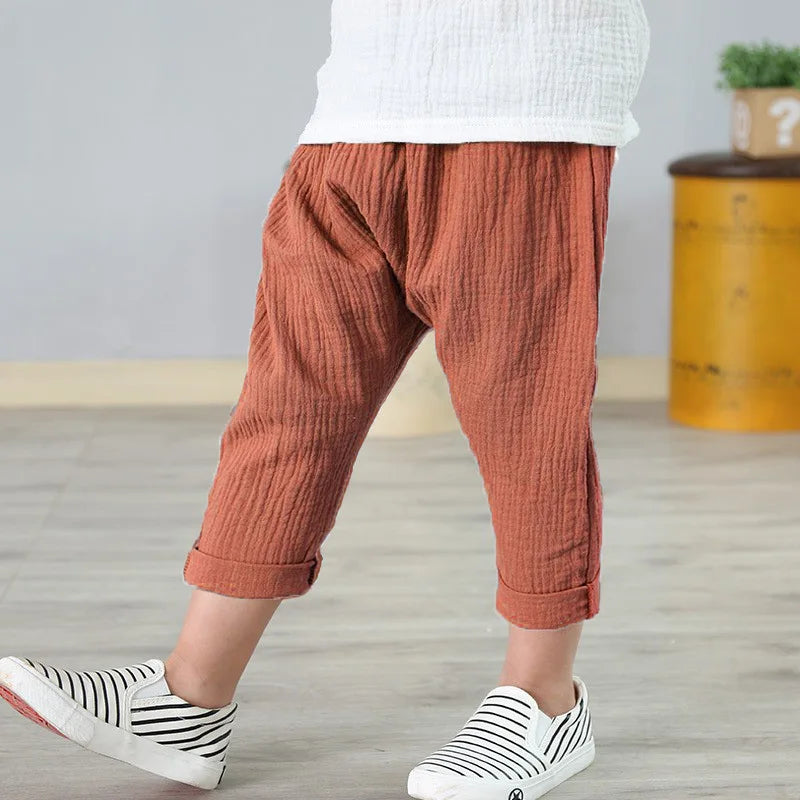 Organic Cotton Linen Harem Pants