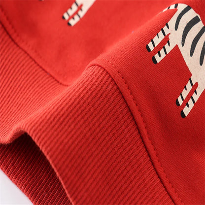 Zebra Red Sweatshirt