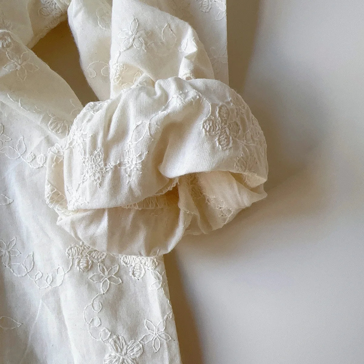 Girls Embroidered Cotton Dress - Classic Elegance