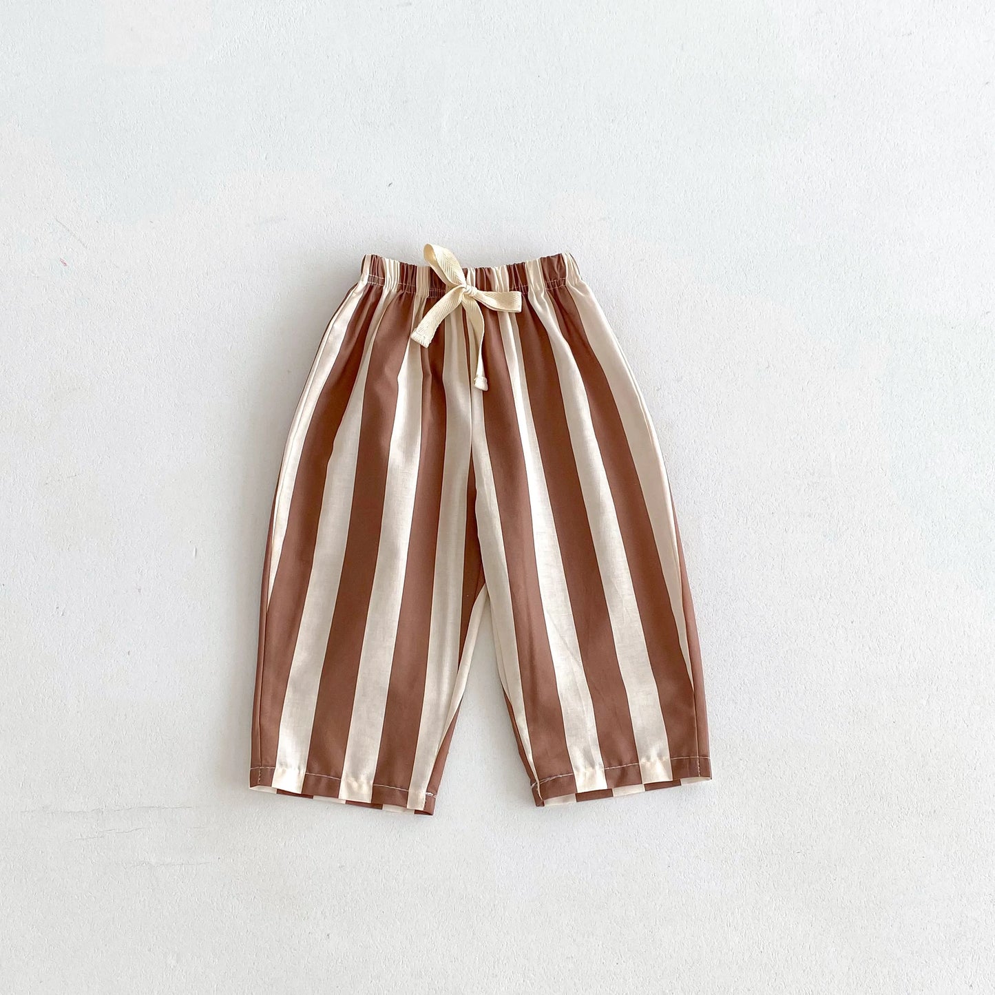 Striped Cotton Drawstring Pants – Unisex Comfort for Everyday Adventures