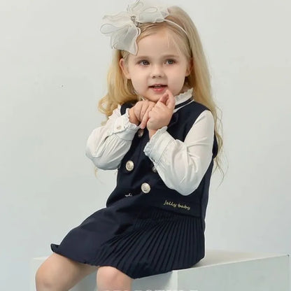 Girls Shirt & Dress Set - Peachy Bloomers
