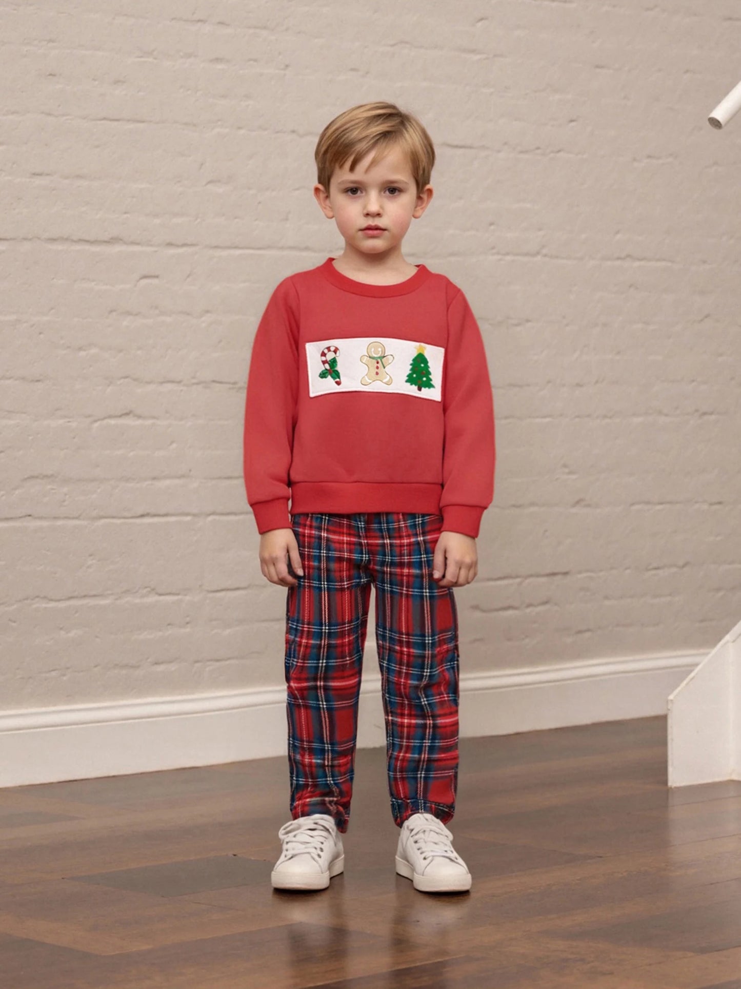 Toddler Santa Sweatshirt & Pants Set