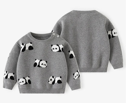Panda Cotton Knit Sweater