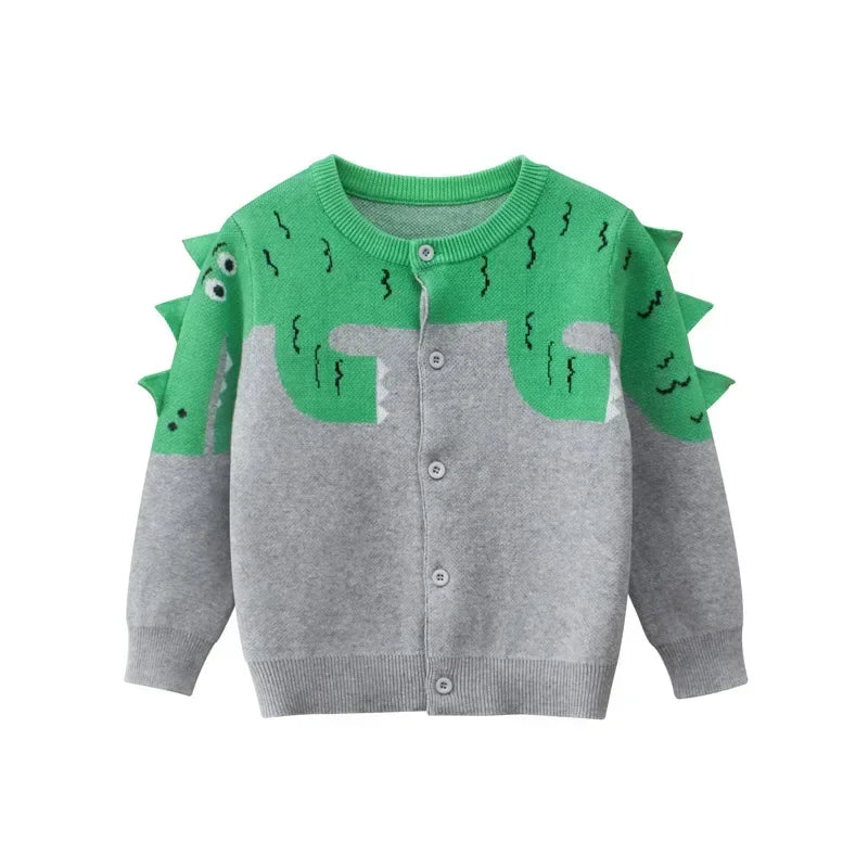 Dinosaur Cotton Cardigan