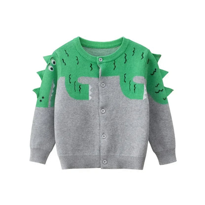 Dinosaur Cotton Cardigan