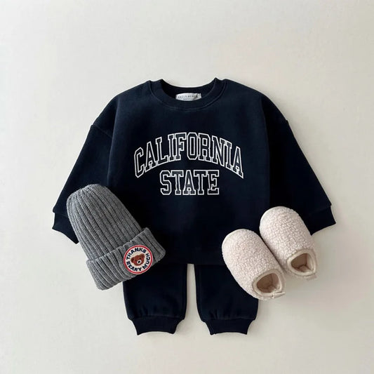 California Sweatshirt and Sweatpants Set - Peachy Bloomers