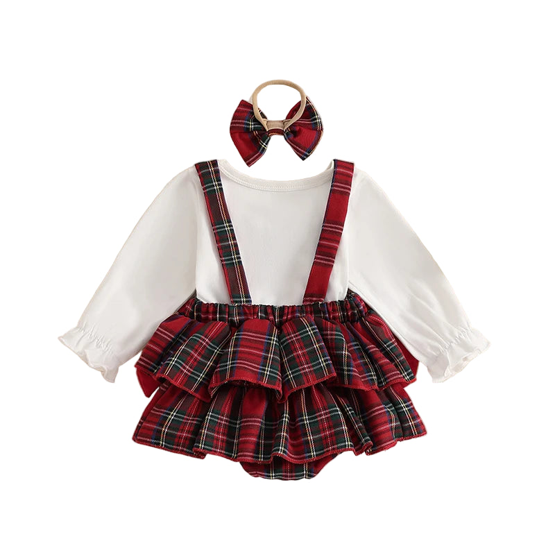 Baby Girls 3-Piece Christmas Outfit Set