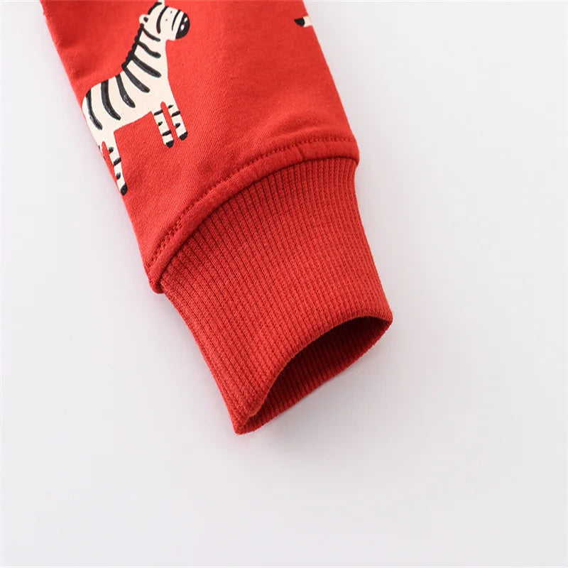 Zebra Red Sweatshirt