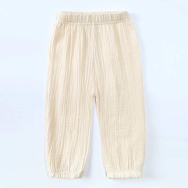 Organic Cotton Muslin Baby Pants – Soft, Breathable & Stylish