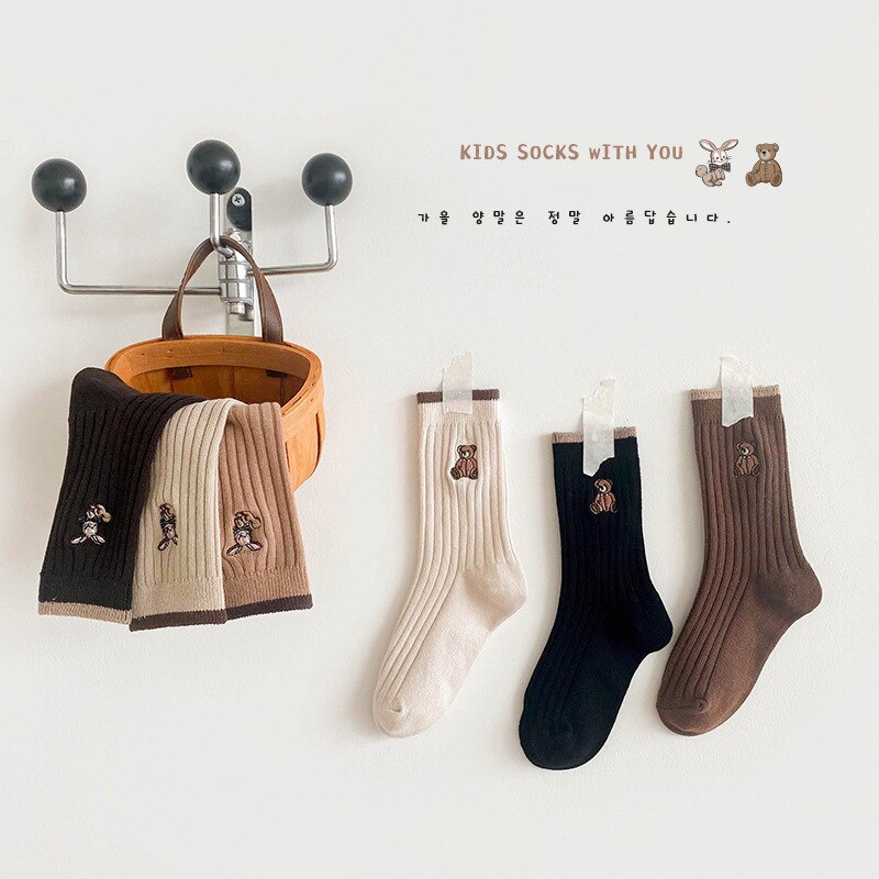 Teddy Warm Socks 3/Pairs Set