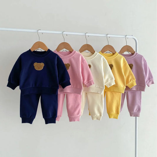 Teddy Baby Sweatshirt and Sweatpants Set