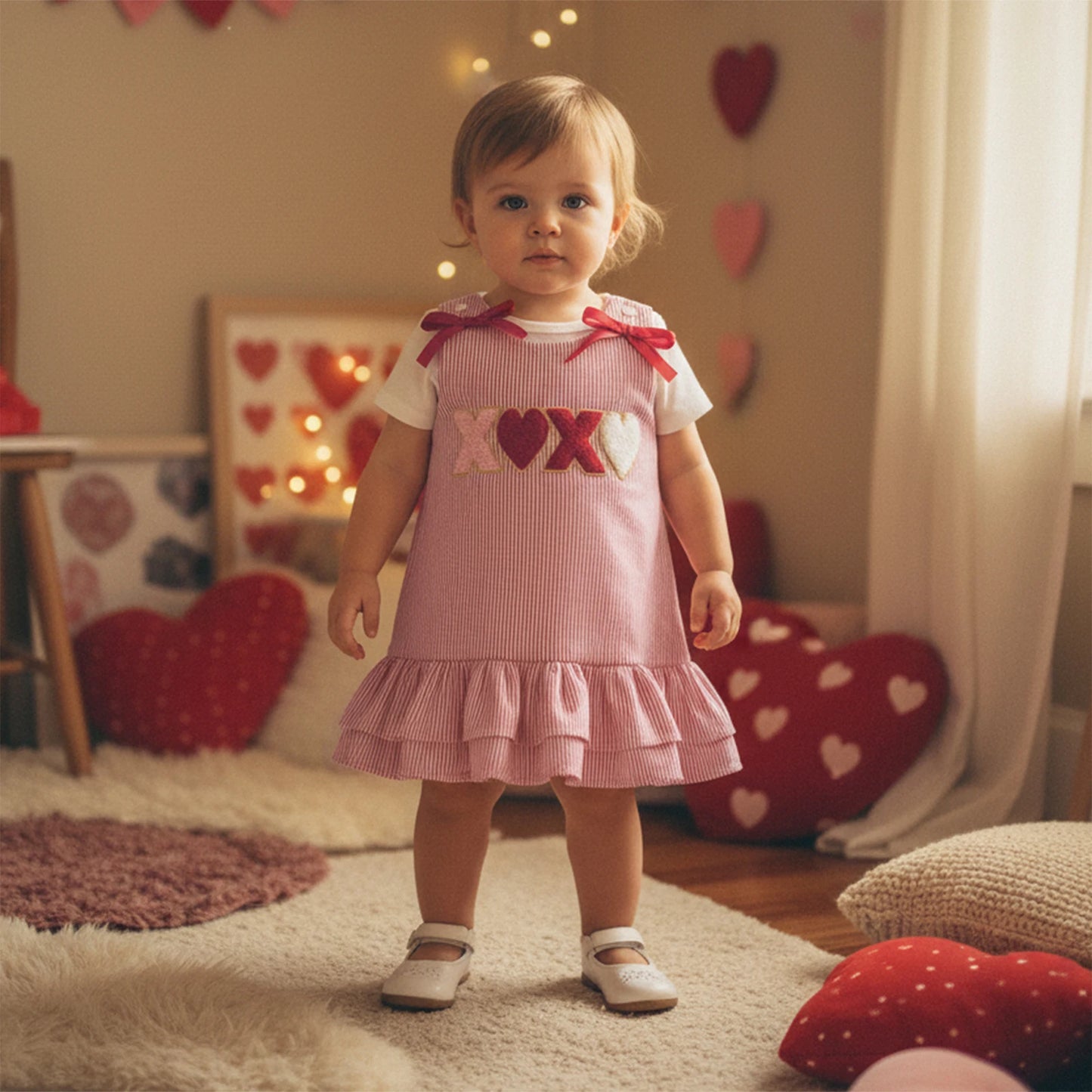 Baby Girls Valentine's Day Bow Dress