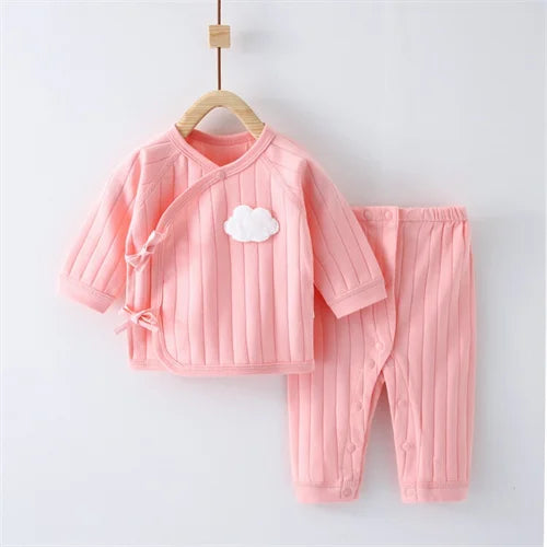 Cloud Cotton Baby Top and Pants Set - Peachy Bloomers