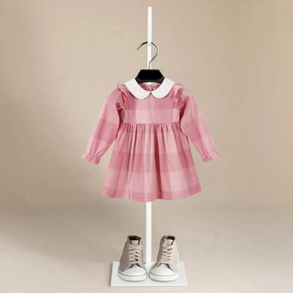 Pink Plaid Organic Cotton Dress