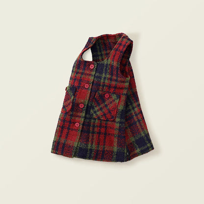 Girls Tartan Quilted Dress