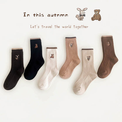 Teddy Warm Socks 3/Pairs Set