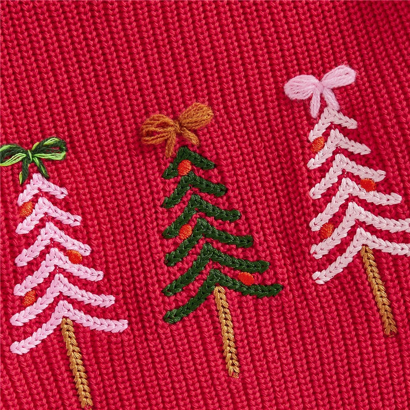 Girl Christmas Knit Sweater