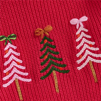 Girl Christmas Knit Sweater