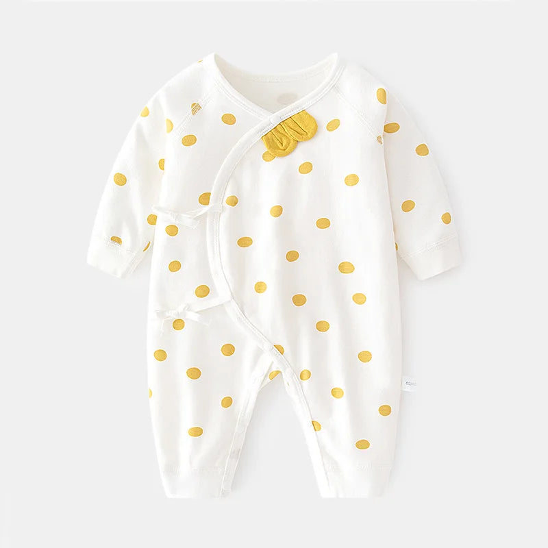 Dot Newborn Romper - Peachy Bloomers