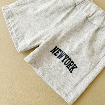New York Cotton T-Shirt & Shorts Set