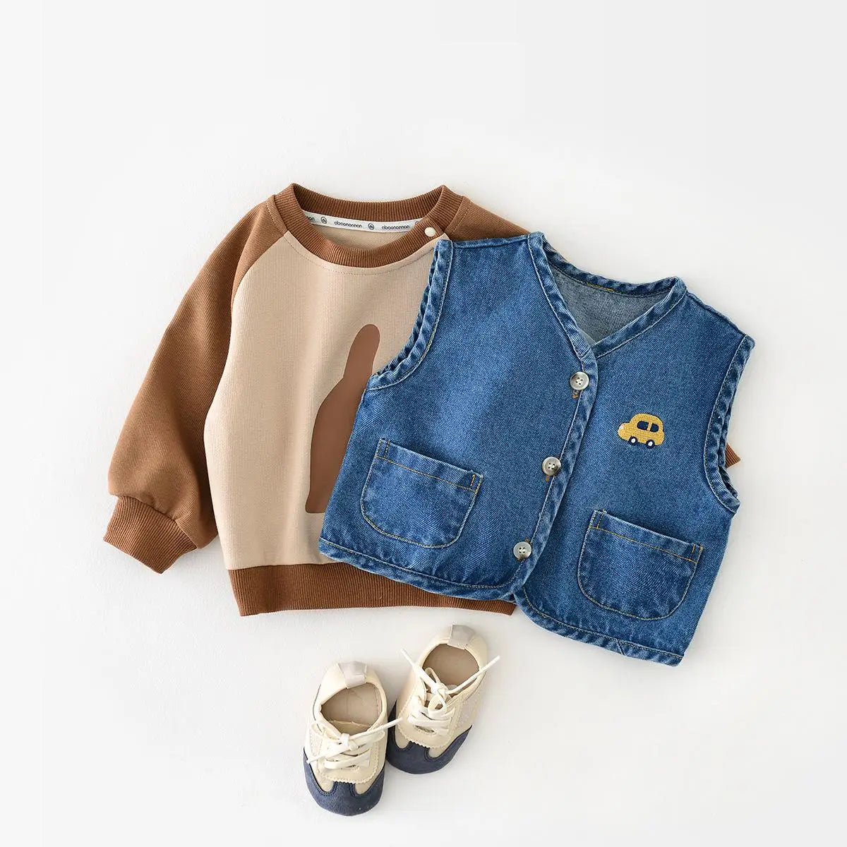 Boys' Denim Vest - Peachy Bloomers