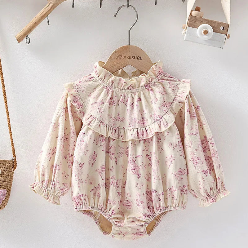 Vintage Floral Baby Jumpsuit