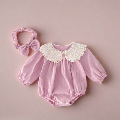 Sisters Matching Pink Outfit Dress & Romper