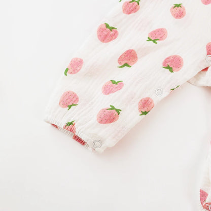 Strawberry Baby Cotton Jumpsuit