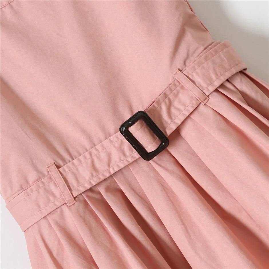 Cotton Belted Flare Dress - Peachy Bloomers