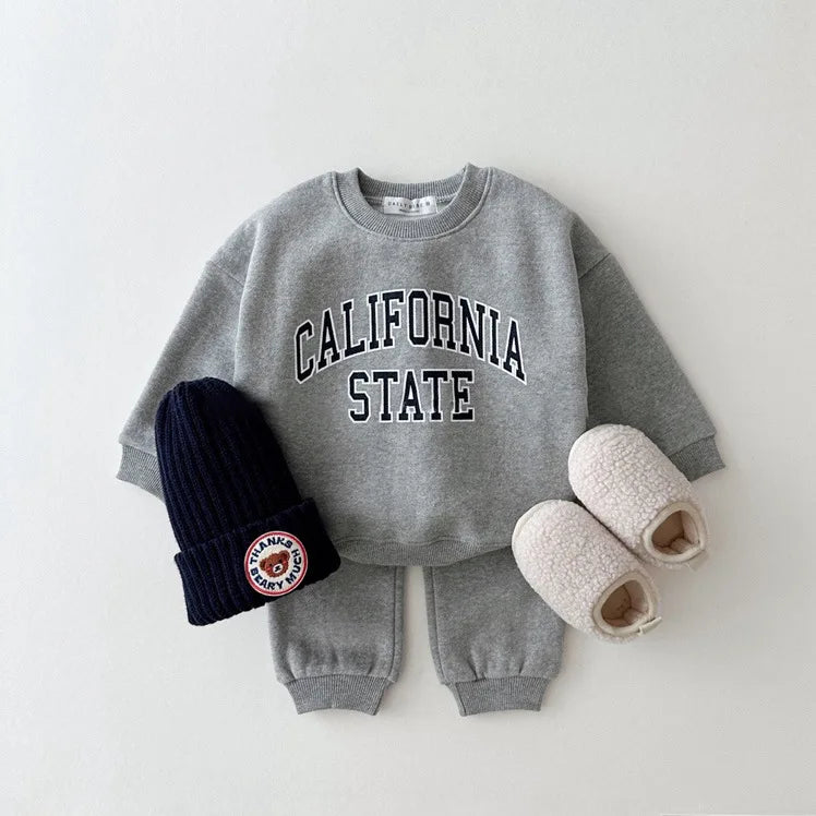 California Sweatshirt and Sweatpants Set - Peachy Bloomers