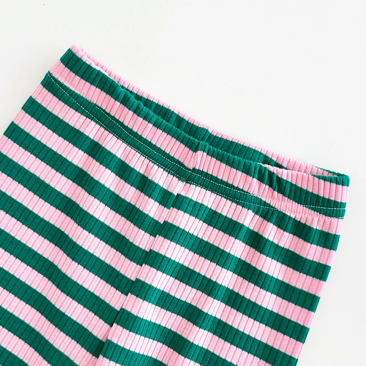 Strawberry Sweatshirt and Stripe Leggings Set