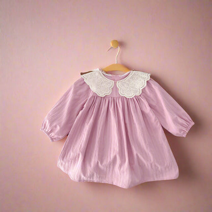 Sisters Matching Pink Outfit Dress & Romper