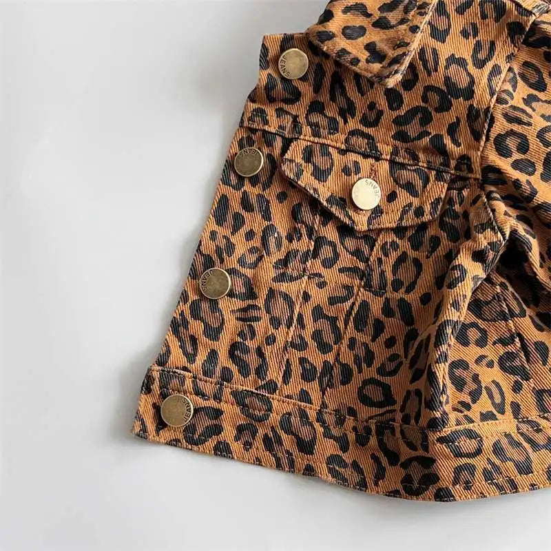 Leopard Denim Jacket