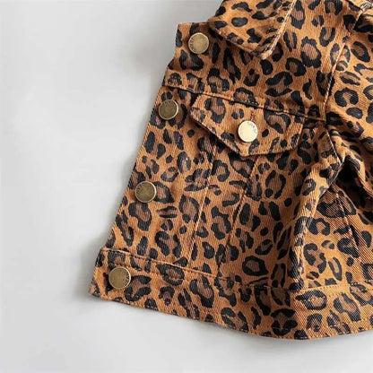 Leopard Denim Jacket