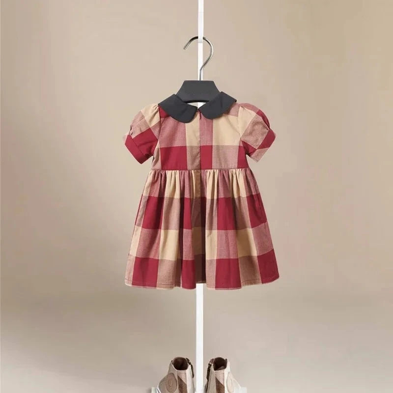 Kai Checkered Dress - Peachy Bloomers