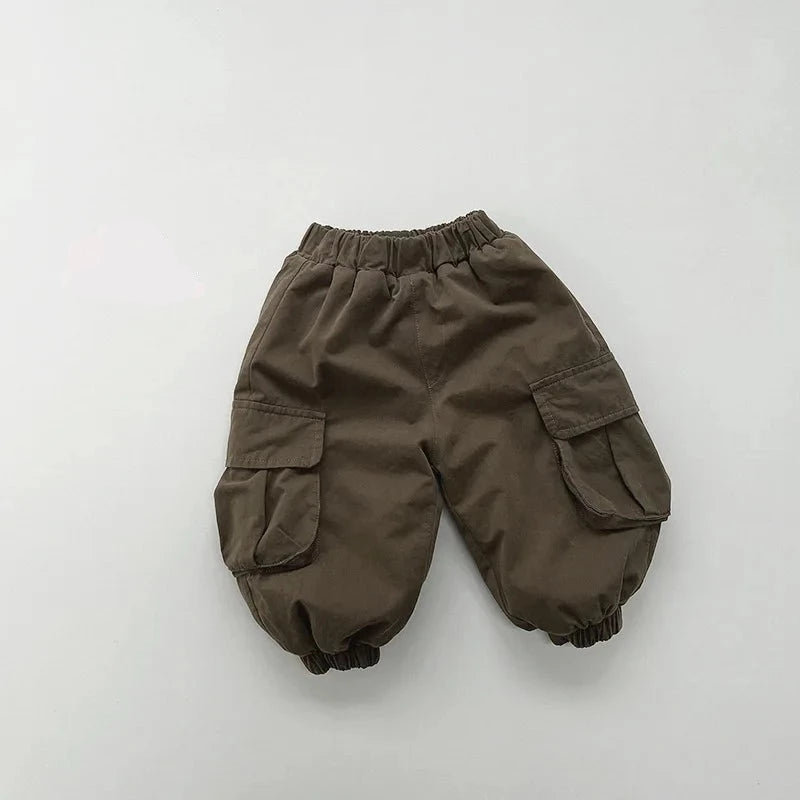 Fleece Lined Cargo Pants - Peachy Bloomers