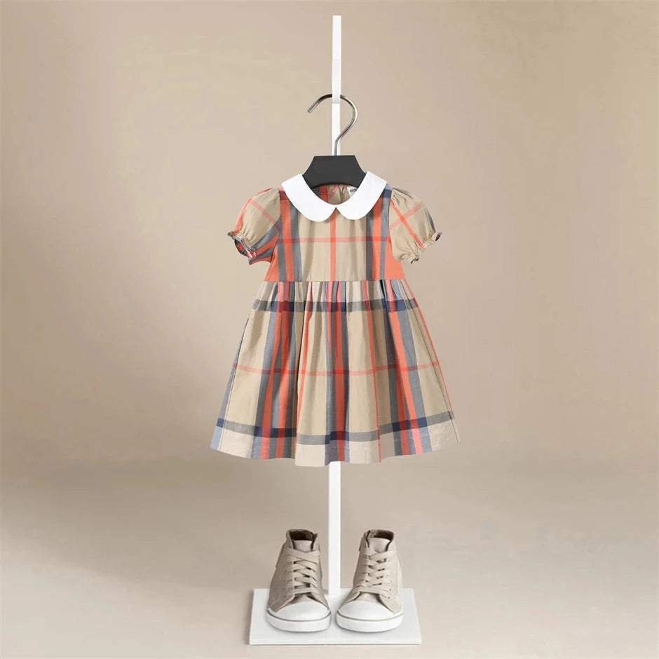 Iconic London Organic Plaid Dress - Peachy Bloomers