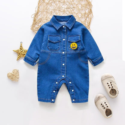 Baby Denim Jumpsuit - Peachy Bloomers