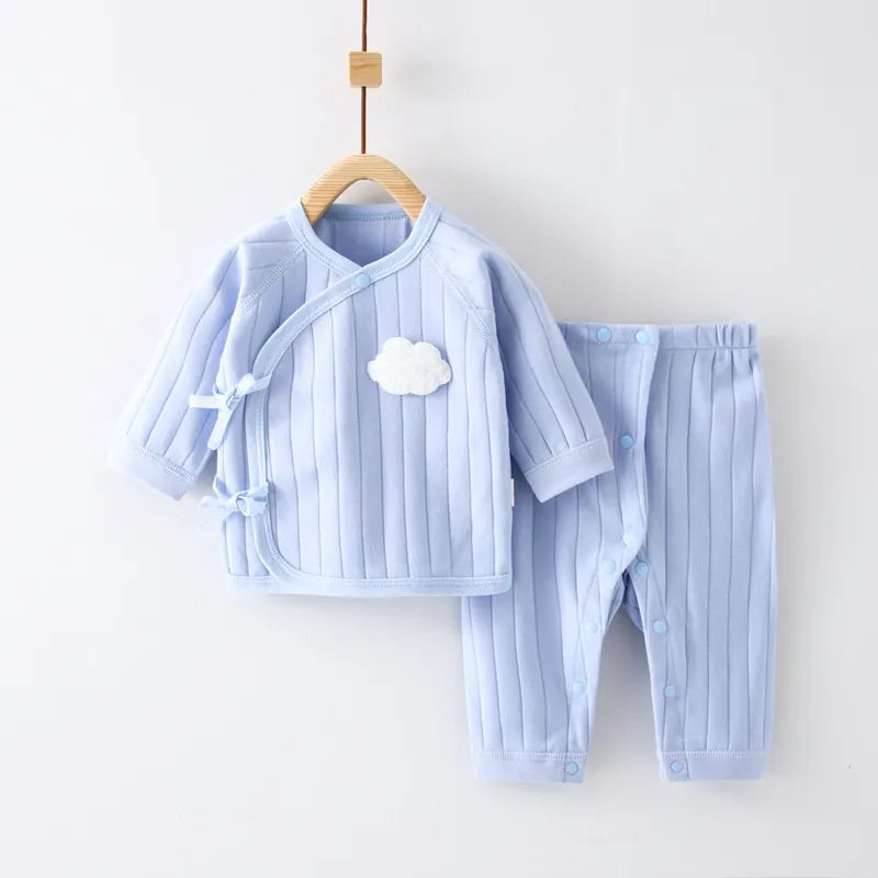 Cloud Cotton Baby Top and Pants Set - Peachy Bloomers