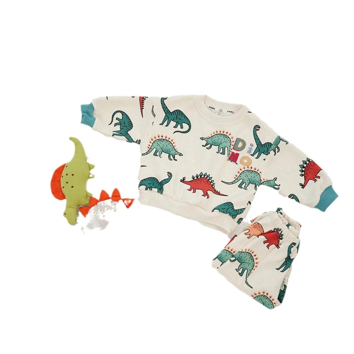 Dino Sweatshirt and Pants Set - Peachy Bloomers