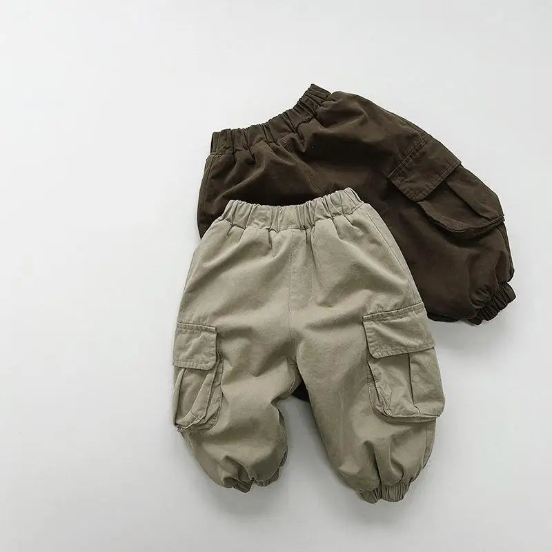 Fleece Lined Cargo Pants - Peachy Bloomers