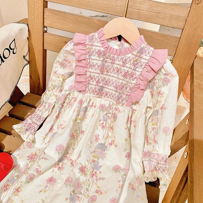 Pink Flower Garden Girls Dress