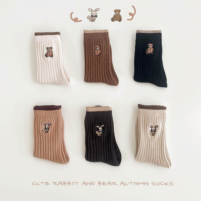 Teddy Warm Socks 3/Pairs Set