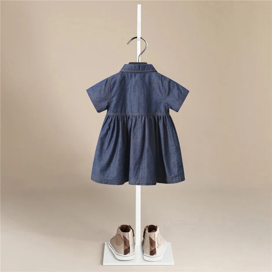 Cotton Denim Dress - Peachy Bloomers