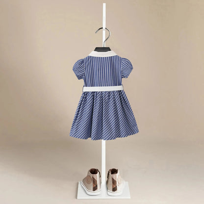 Kate Stripe Cotton Dress - Peachy Bloomers