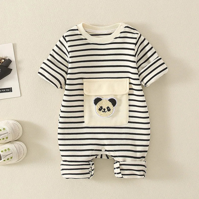 Baby Panda Romper - Peachy Bloomers