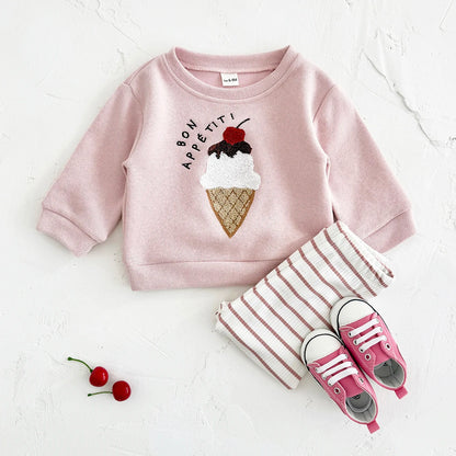 Ice cream Sweatshirt and Leggings Set